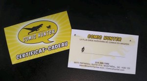 CARTE CADEAU Comic Hunter